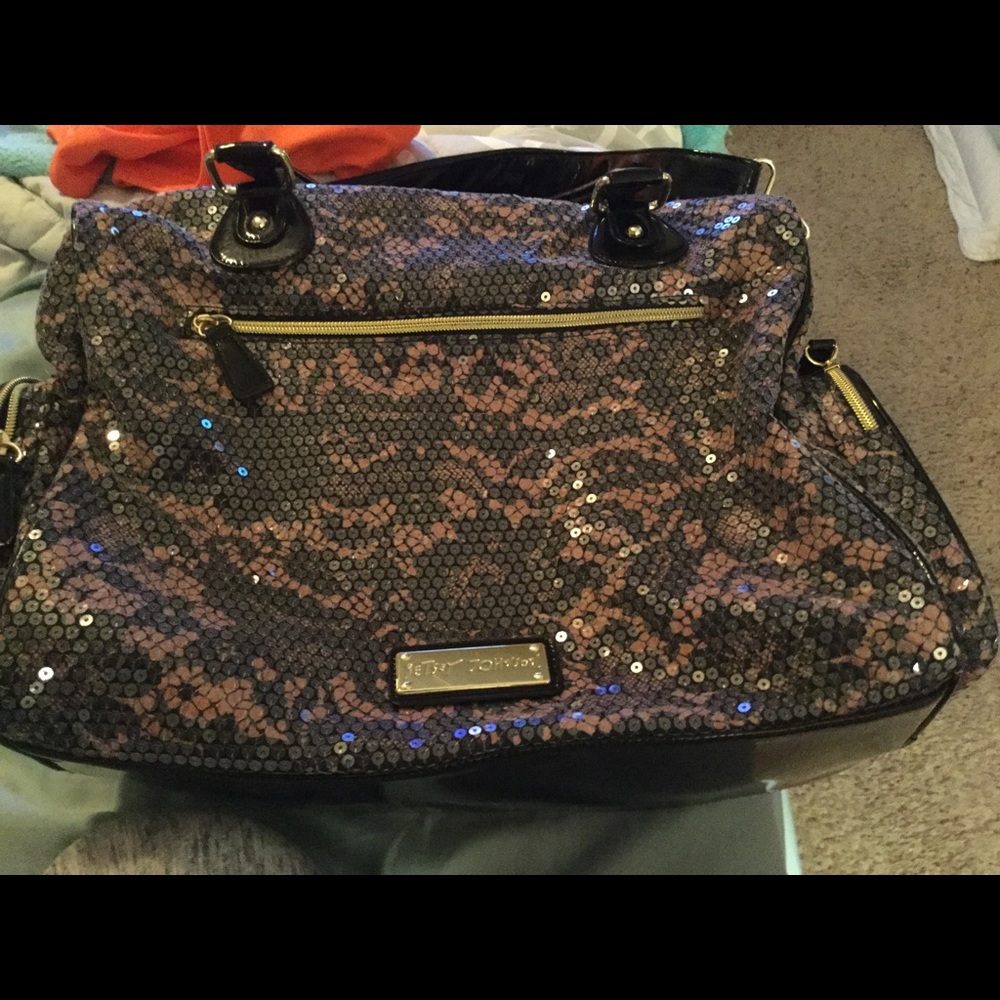 Betsy Johnson Sequined Overnighter